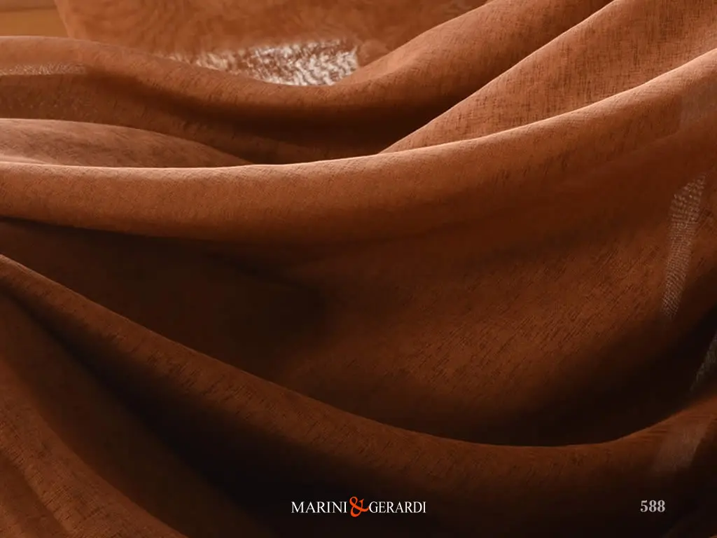 Tessuto In Organza Messico Terra Naturale 588