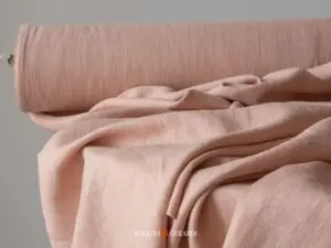 SALMONE - Tessuto Lino Puro Lino Tovaglie Tende