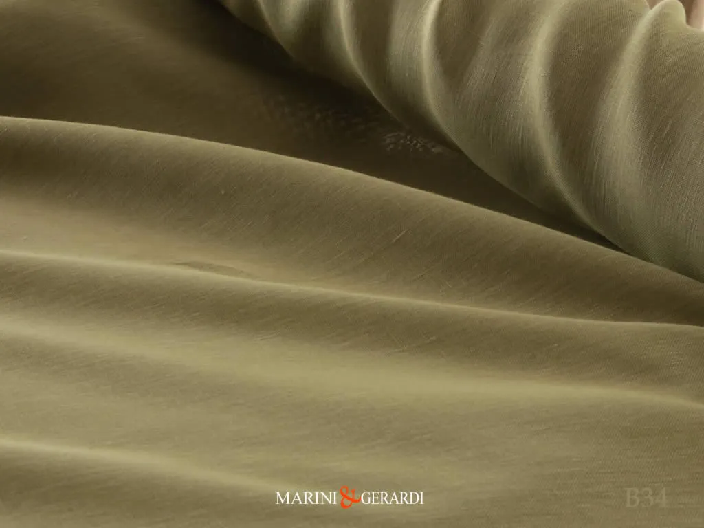 Tessuto lino salento liscio verde pistacchio b34 per tende stanza da letto