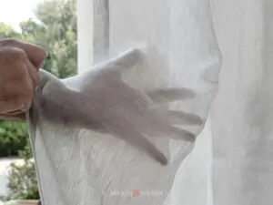 Tessuto Per Tende A Righe Verticali Puro Lino Made In Italy