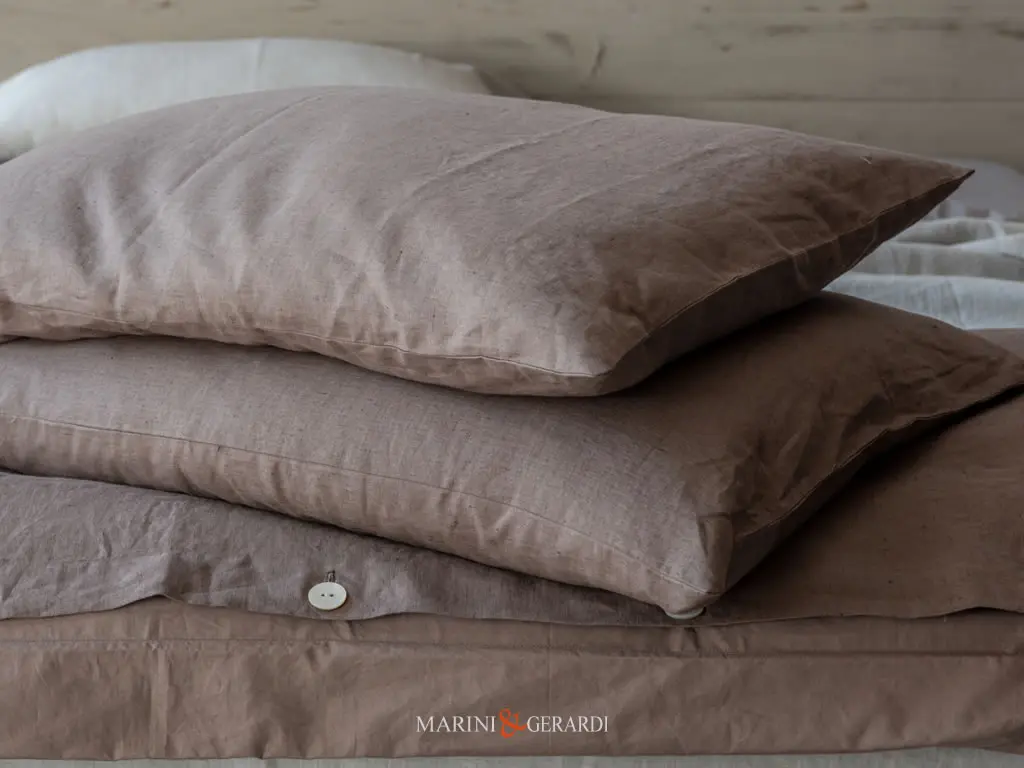 Tesuuto Cotone Percalle Per Lenzuola Copripiumini Argilla Cioccolato