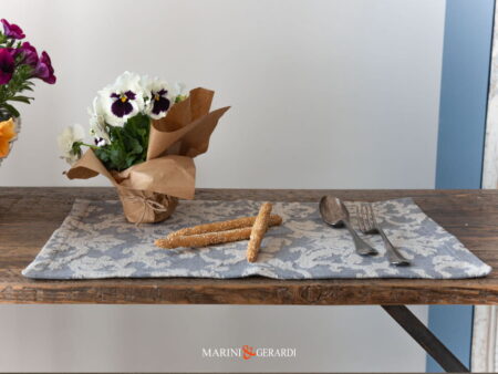 Tovagliette Da Colazione Americana Jaquard In Lino