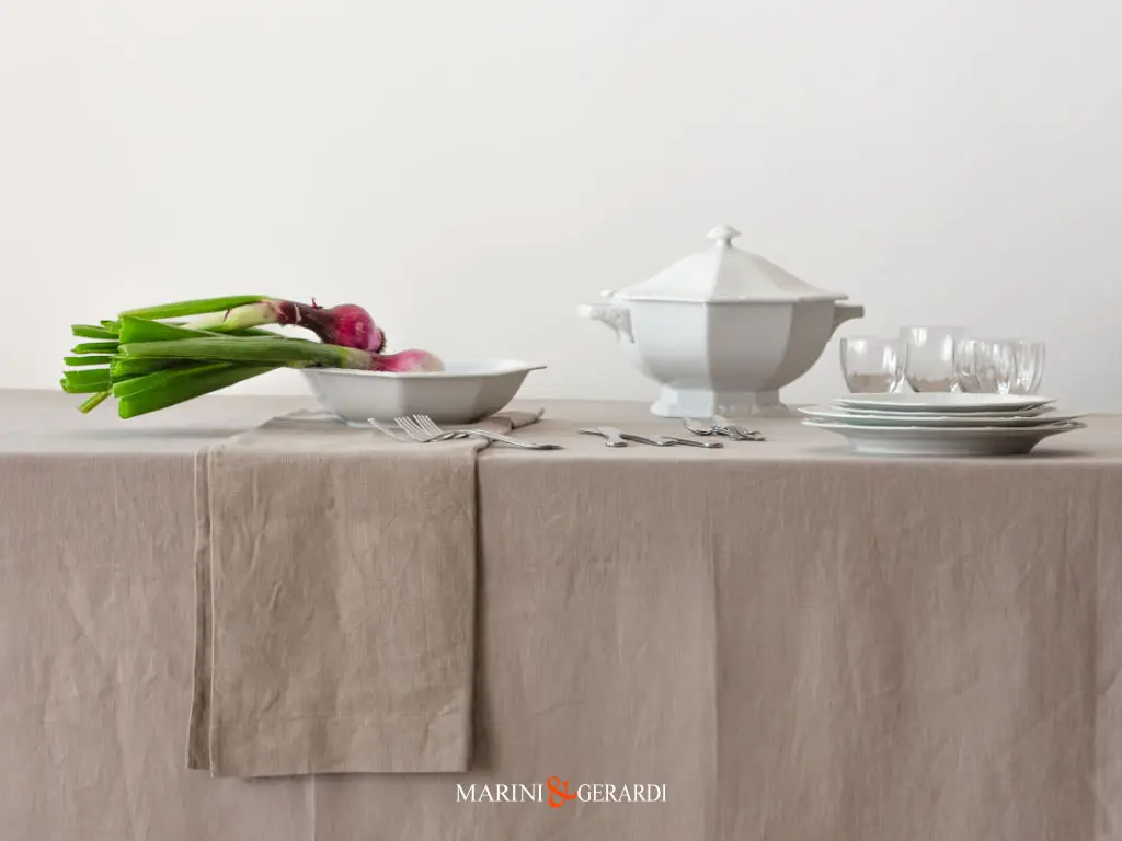 Tovaglioli Puro Lino Tovaglie Eleganti Tortora Tropea Il Lusso A Tavola