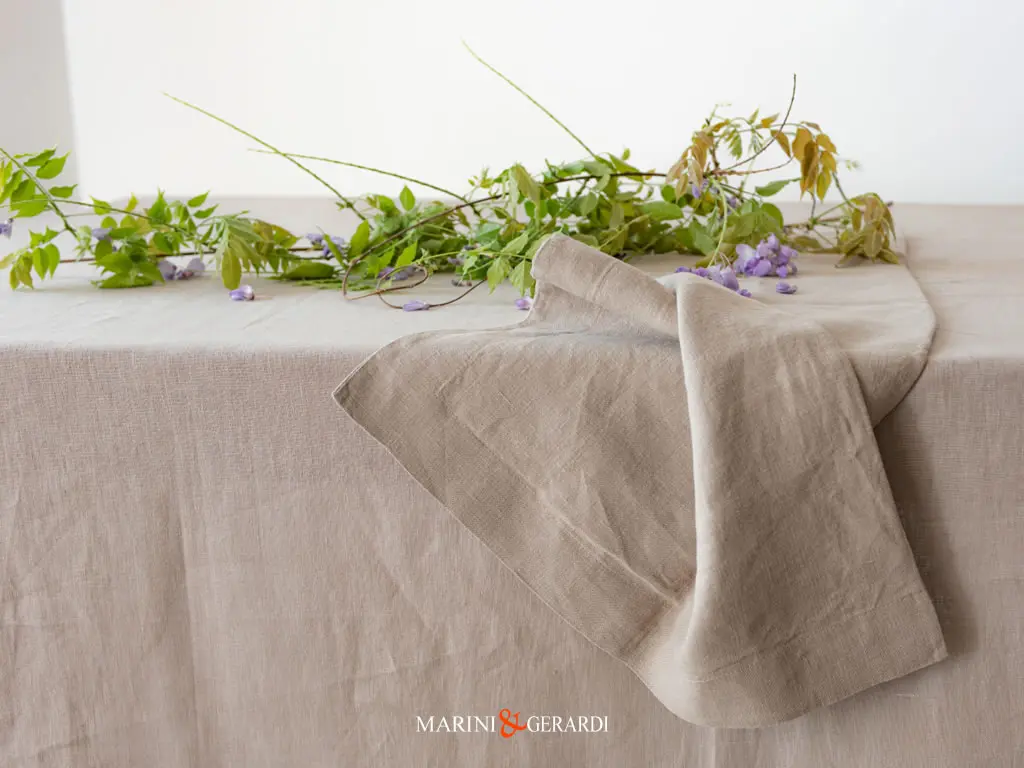 Tovaglioli Tovaglie Da Tavola Eleganti Lino Tortora Tropea