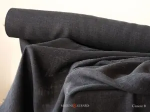 Filanda Tessuto In Lino Per Tende Struttura Rete Cenere 8 FF449