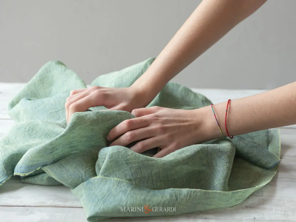 Tessuti Per Tende Filtrante Lino Salento Stropicciato Pistacchio C39