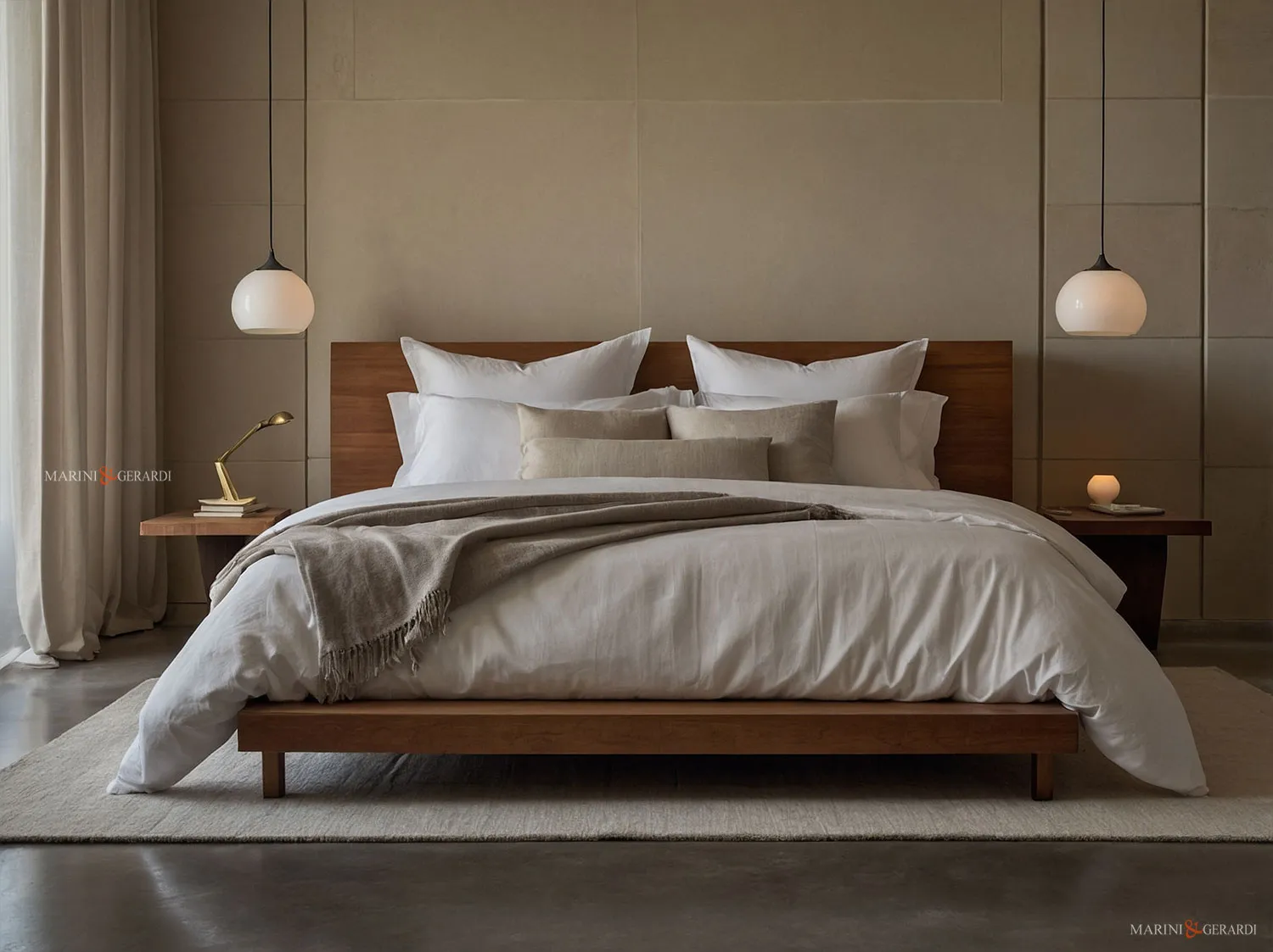 Copripiumino in lino letto arredo moderno