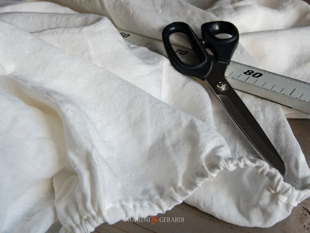 Lenzuola Sotto Con Elastici Per Letto In Lino Panna Acaya