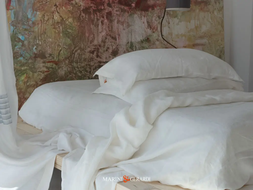 Set Copleto Letto Lenzuola Singolo In Lino Vendita Online