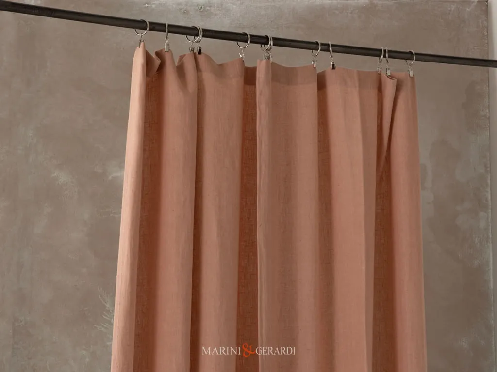 Tende A Pannello Moderna Asole A Clips Colore Salmone