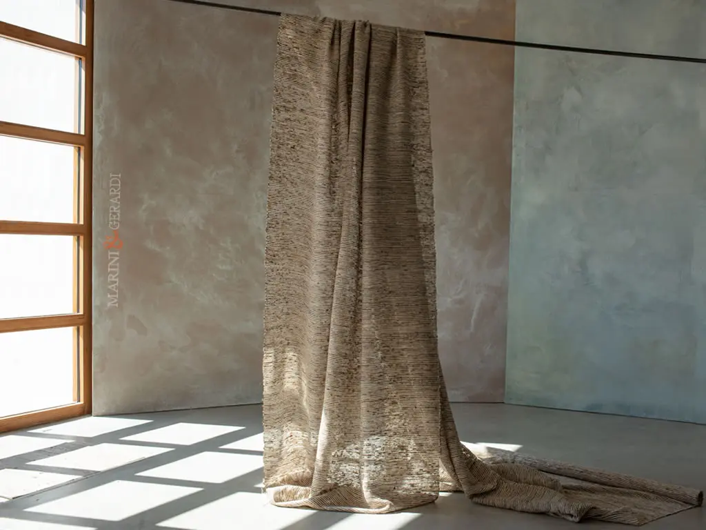 Shantung In Seta Grezza Annodata Gallipoli Per Tende Moderne Esclusive