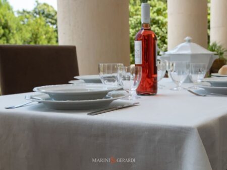 Bianco Naturale Per Tovaglie Tessuto Italiano