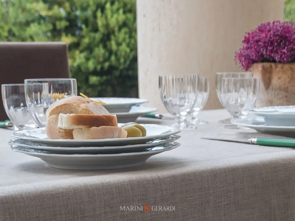 Barocco Eccellente Lino Italiano Per Tovagliati Grezzo Naturale