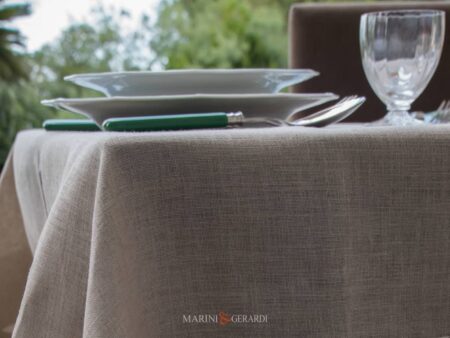 Tovaglia In Tessuto Di Lino Italiano Barocco Grezzo Naturale