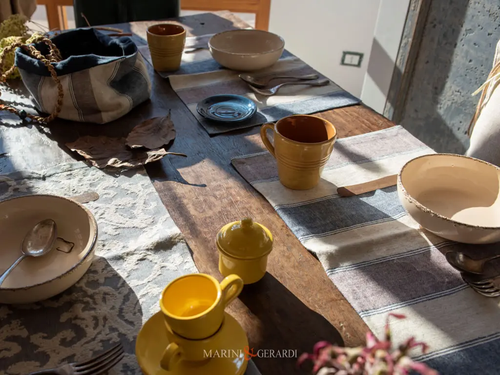 Tovaglietta Americana Da Colazione Personalizzata Jaquard In Lino