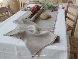 A Tavola Tovaglia Lino Con Runner Italia