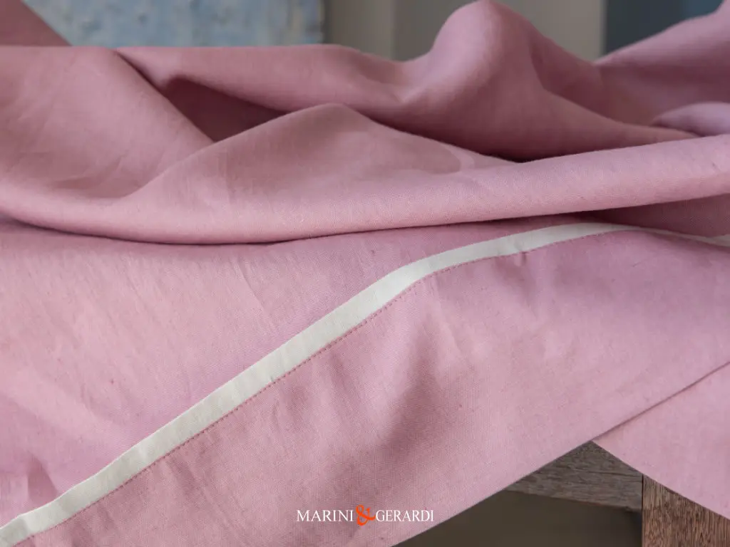 Tessuto In Lino Per Tovaglie Personalizzate Su Misura Fior Di Loto