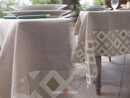 TTovaglie da Tavola Eleganti Lino bordo Jacquard