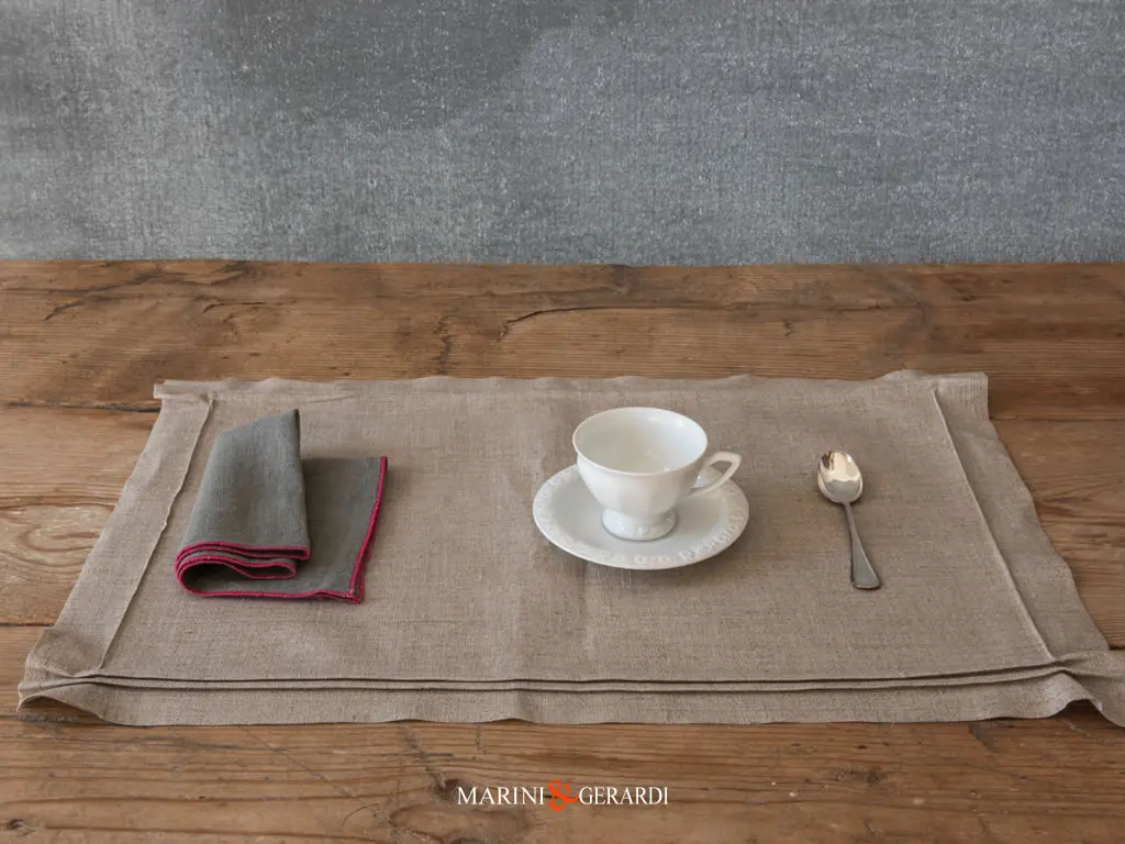 Tovaglietta Americana Antimacchia Lino No Stress Corda