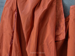 Tessuto Shantung In Seta Colore Salmone AC009