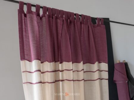 Castro Tenda In Lino Matovana Con Asole Inserti A Colore