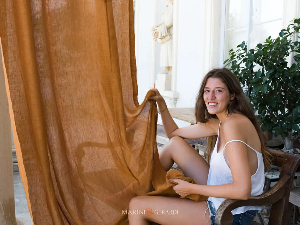 Tenda In Lino Elegante Modena Preziosa Arredo Interni