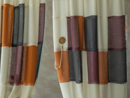 Tende Design Moderno Salotto Di Lino Shabby Patchwork Primavera