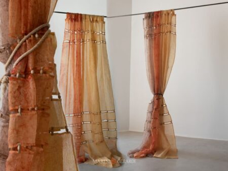 DALì - Tende in Voile Organza di Cotone Stropicciato resinato