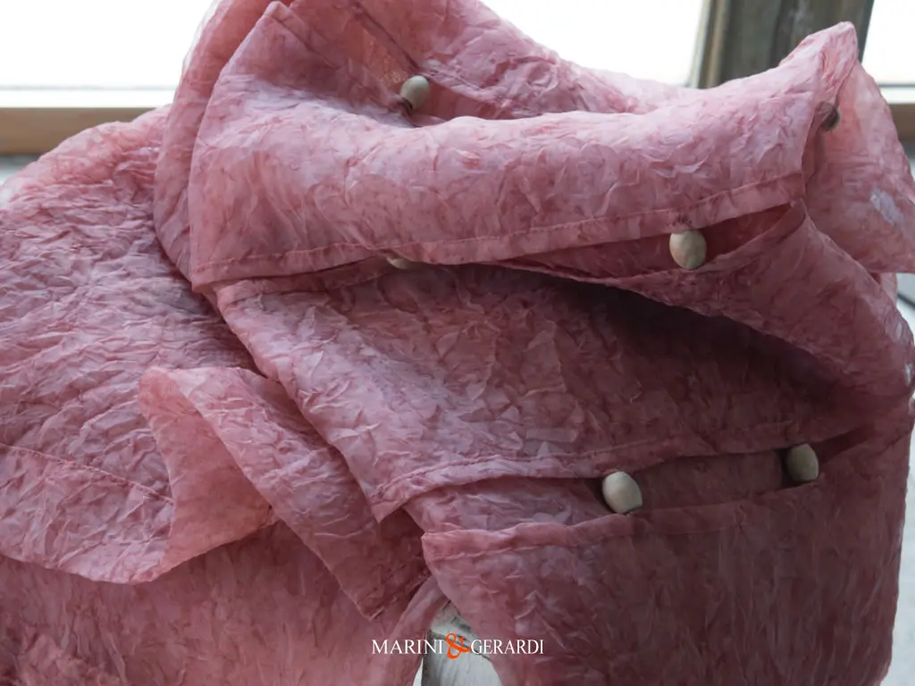 Tessuto In Organza Di Cotone Fragola Tenda Dali