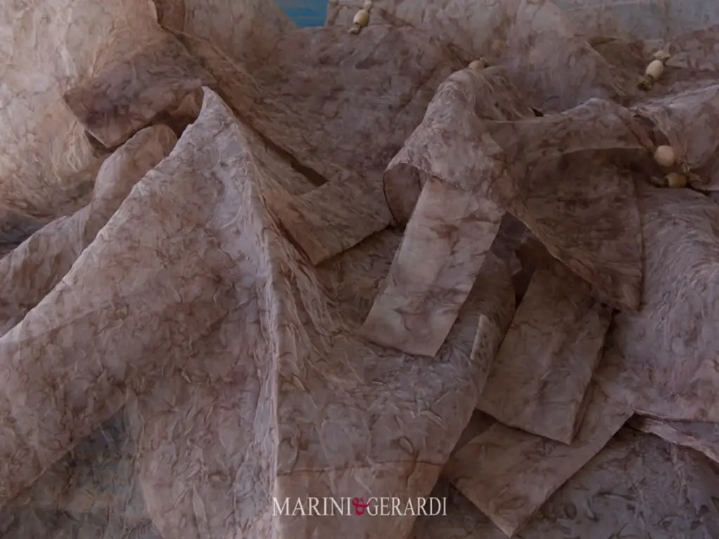 Tessuto In Organza Di Cotone Prugna Tenda Dali