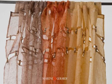 Tessuto In Organza Di Cotone Tris Colore Tenda Dali