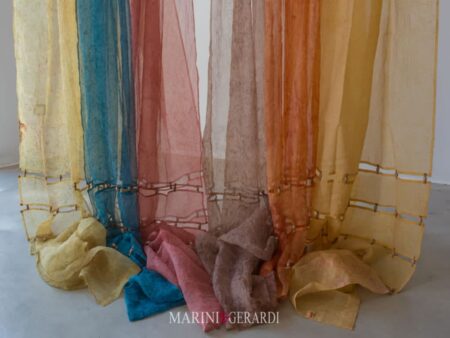 Tessuto Organza Di Cotone Resinato Per Tende Dali