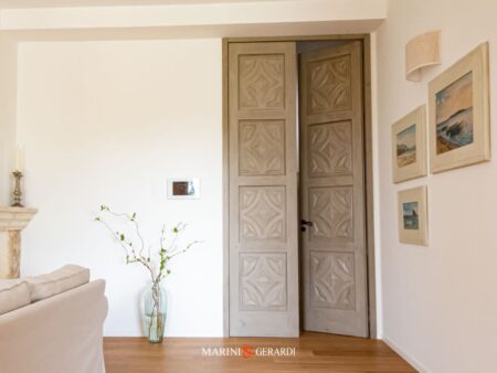 Porte Decapate Bianche Da Interno Legno Massello Larice Spazzolato