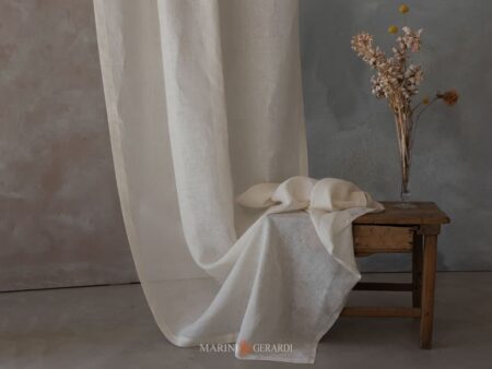 Tenda Lino Salento Elegante Beige Per Interni Di Lusso