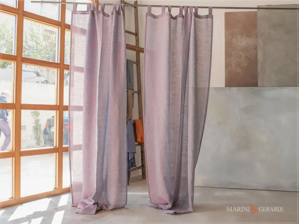tende da soggiorno moderne in lino barbabietola villa castelli