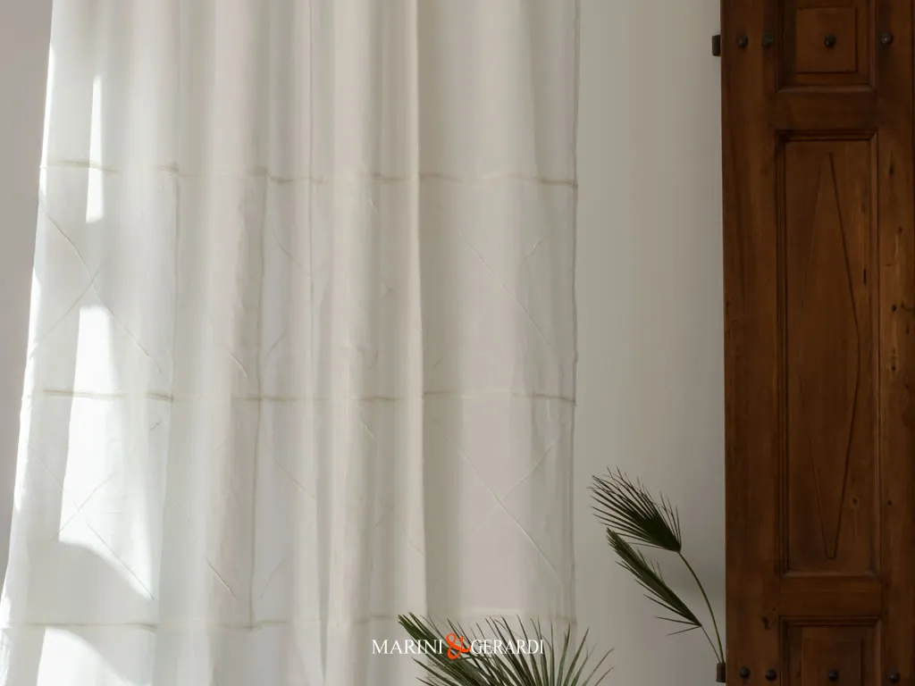 Tende Interni Soggiorno Camera Da Letto In Puro Lino Torre Suda