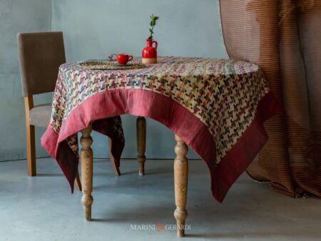 Copritavolo Elegante in Seta Bordo In Shantung Tabasco - Marini e Gerardi