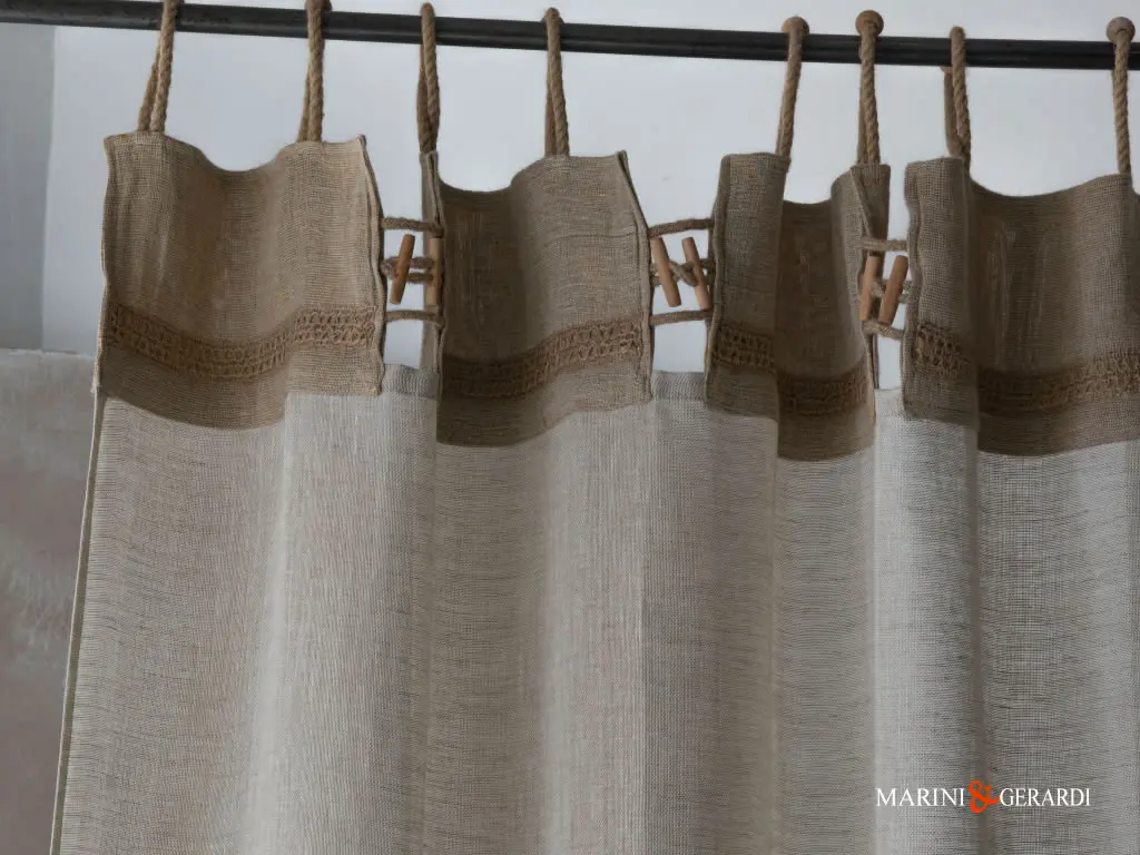 Mantovana juta corda per tenda lino canapone shabby