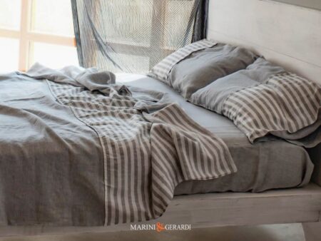 VIENNA in Lino 100% - VIENNA in Lino 100% - Set Completo Lenzuola matrimoniali su Misura e Federa Cuscino