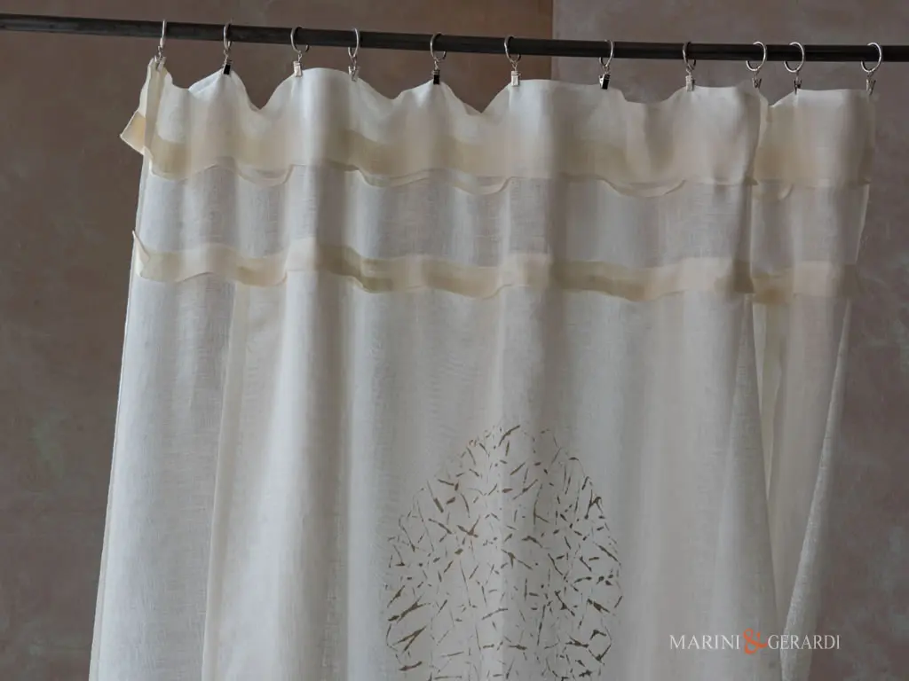 Tenda Moderna Doppio Pannello In Lino Mantovana Con Asole - Marini & Gerardi