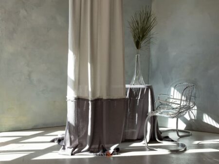 Tende Filtranti Per Camera Da Letto In Lino Liscio Perla Selce