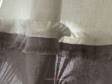 Tende Moderne In Lino Colore Perla Grigio Selce