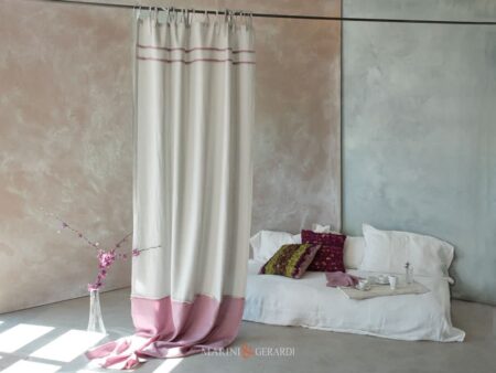 Tende Moderne Soggiorno E Stanza Da Letto In Lino Perla Rosa