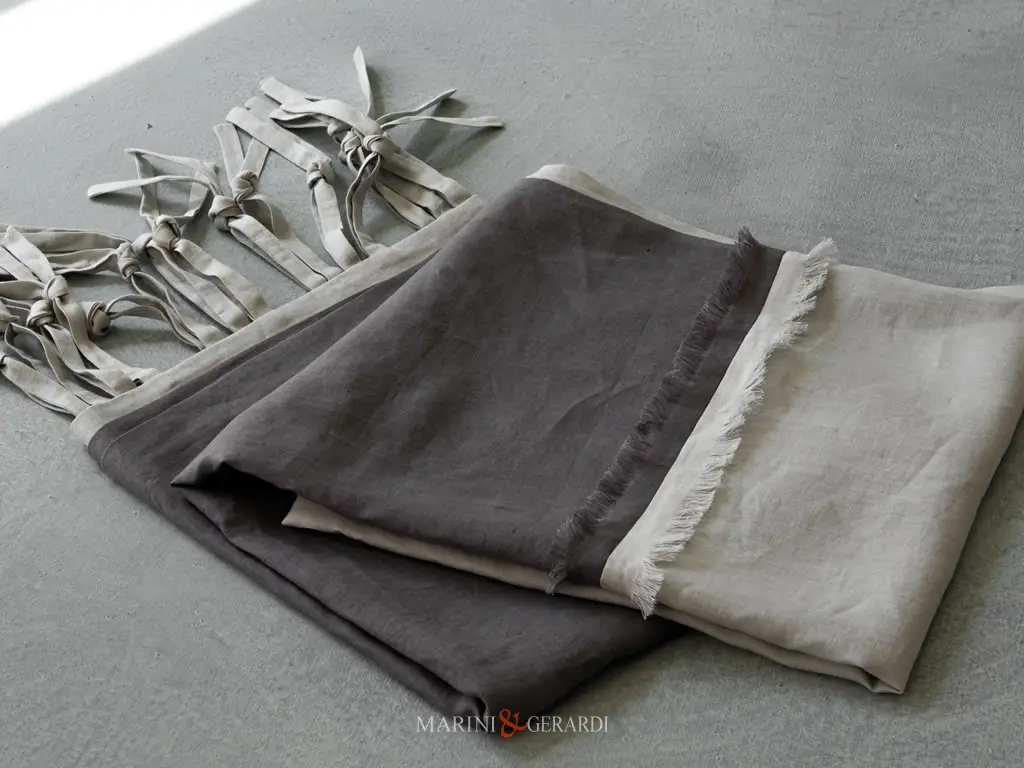 Tende Moderne Soggiorno In Lino Asole A Fettuccia