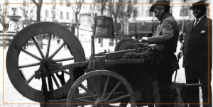 Milano vecchi mestieri Arrotino - Migliori Negozi Tende Milano - Tende su Misura in lino prodotte in sartoria