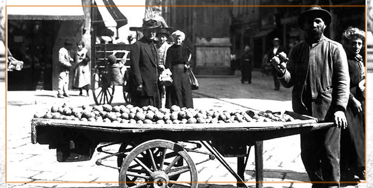 Milano vecchi mestieri Venditore di limoni - Tende Milano Outlet da Interni - Le Tende in lino su misura sartoriali