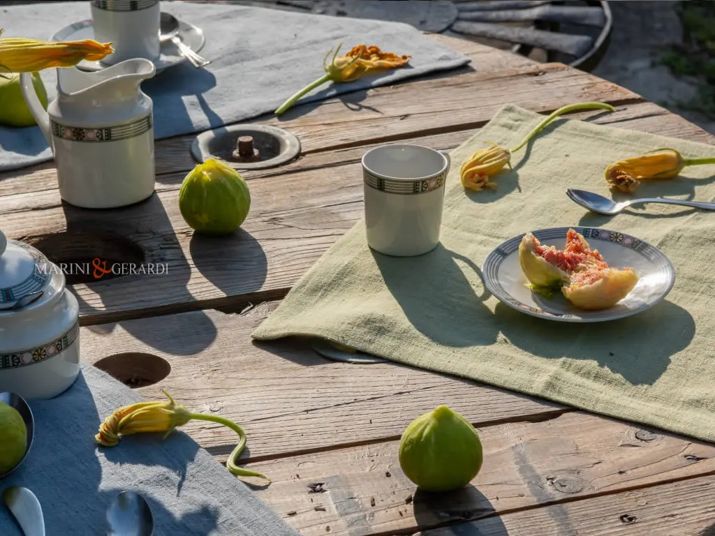 Colorati tovaglioli di stoffa in lino 40x40