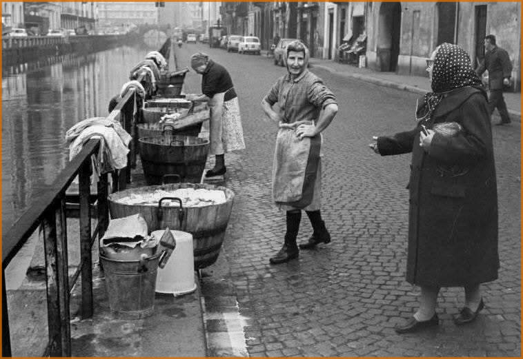lavandaie lungo navigli foto anni 60 - Tende e Tendaggi Milano e Provincia