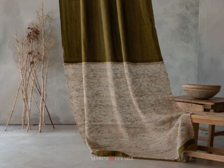 Tende Di Seta Per Interni La Veneziana In Verde Scuro