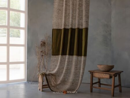 Tende In Seta Per Interni La Veneziana In Verde Scuro